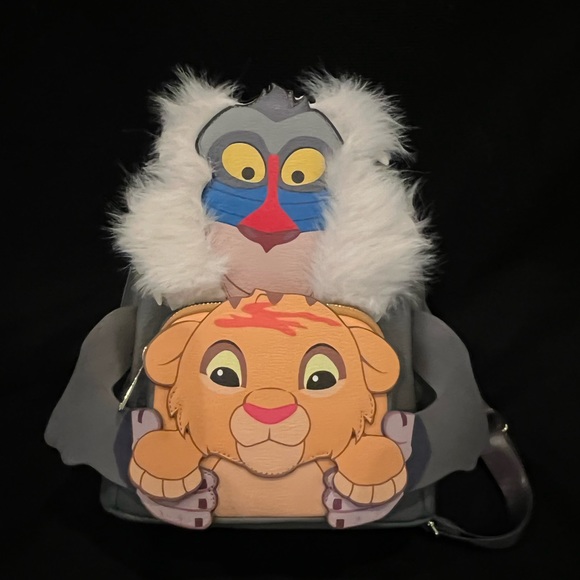 Loungefly lion king simba rafiki backpack 2022 ships ToDAY - Picture 2 of 10